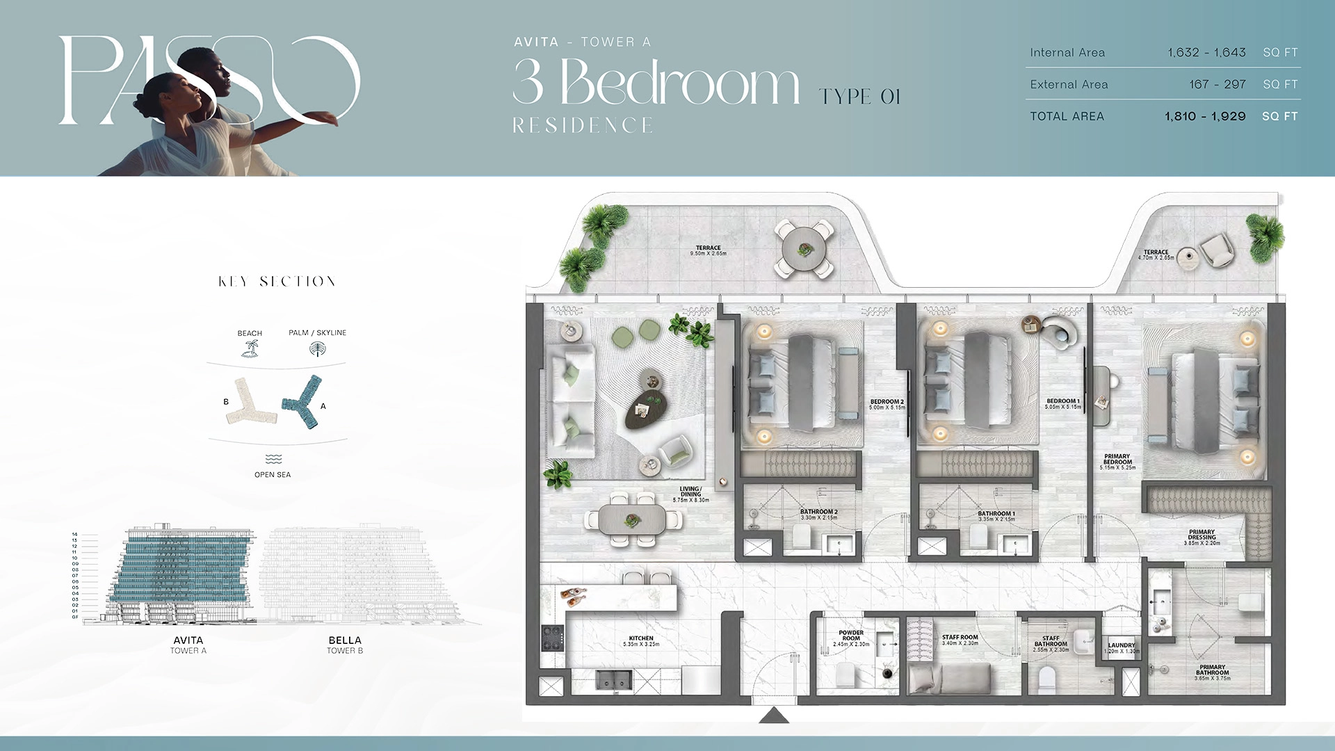 3 BR - Type A